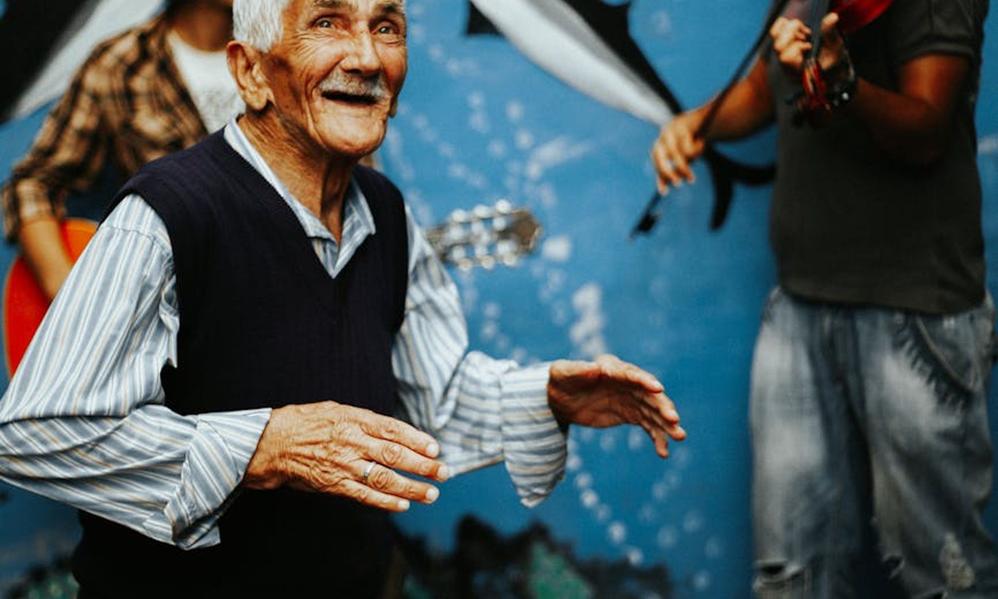 Colorful vibrant street art mural showcasing cultural diversity