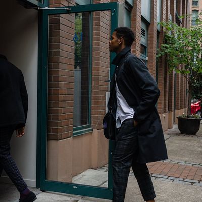 Professional man in contemporary business clothing